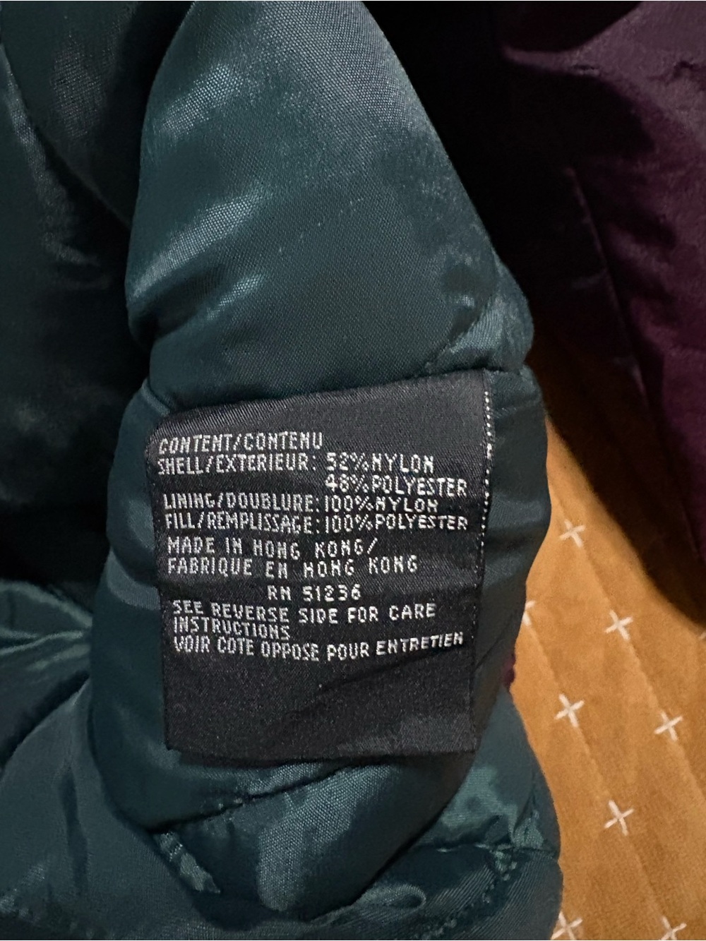 Andy Johns Vintage Plum Puffer Jacket - Picture 5 of 9